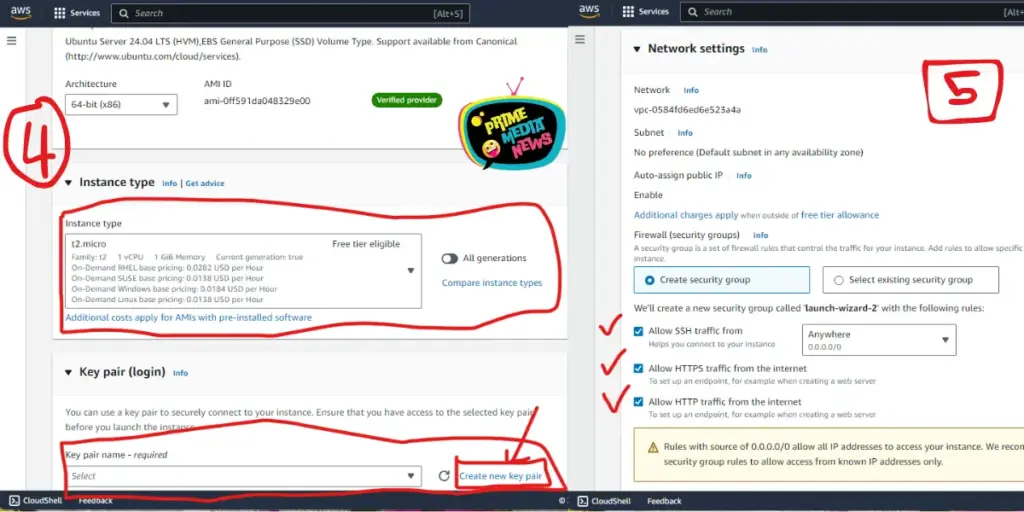 AWS EC2 Instance setup