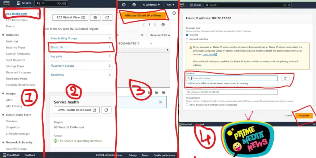 AWS Elastic IP Setup